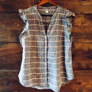 Old Navy Flutter-Sleeve Blouse
